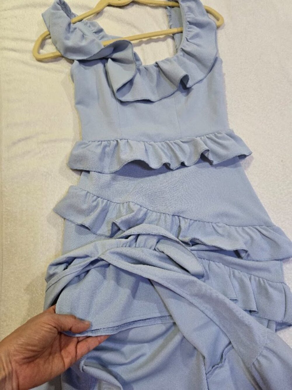 NWOT Show Me Your MuMu Greta Dress In Blue Size XS - Picture 12 of 13